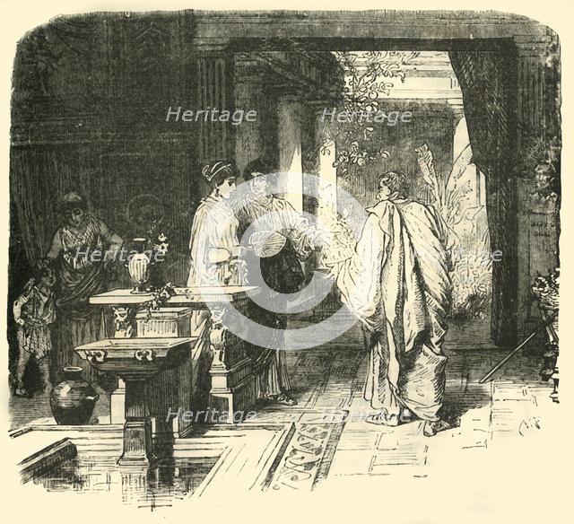 'Interior of a Roman House', 1890. Creator: Unknown.