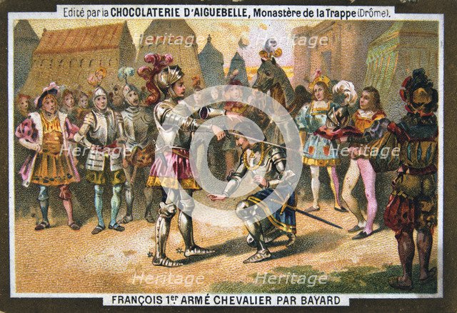 Francois I creates knight at Bayard, 1515, c19th Century. Artist: Unknown