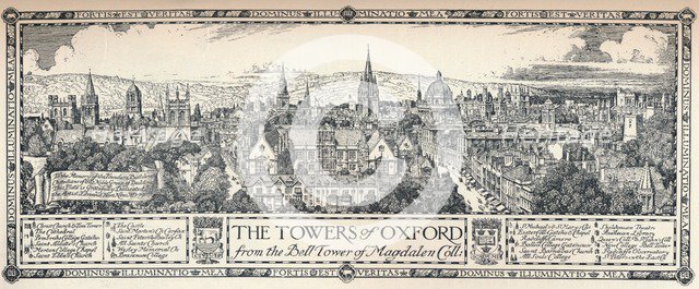 'The Towers of Oxford', 1905. Artist: Edmund Hort New.