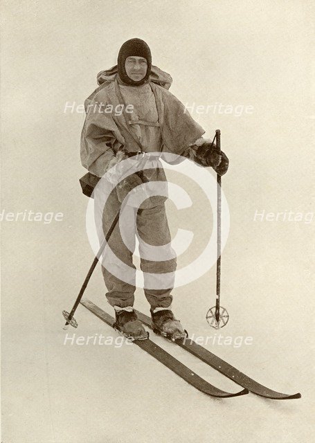 'Captain Scott on Ski', c1910–1913, (1913). Artist: Herbert Ponting.