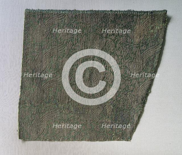 Lampas with phoenixes amid undulating vines, late 1200s-1300s. Creator: Unknown.