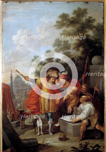  'The Tower of Babel'. King Monrod talks to an architect.