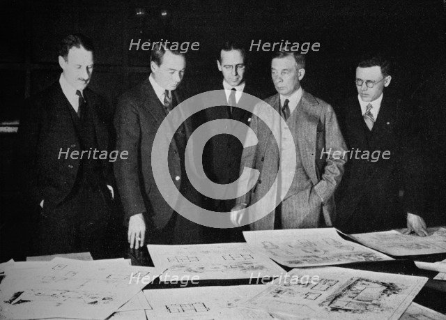 Jury for the Lehigh Portland Cement Home Competition, 1926. Artist: Unknown.
