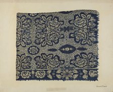 Woolen Coverlet, c. 1941. Creator: Edmond Lorts.