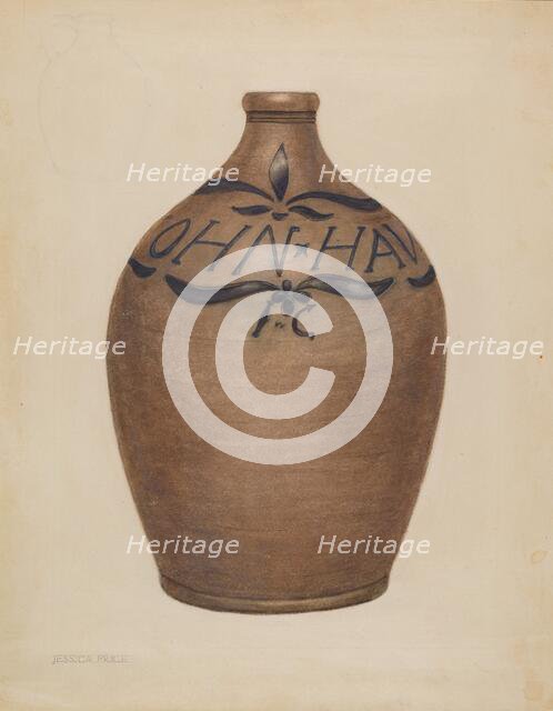 Jug, c. 1938. Creator: Jessica Price.