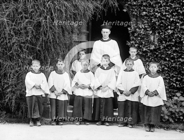 Choir at Freeland, Oxfordshire, c1860-c1922. Artist: Henry Taunt
