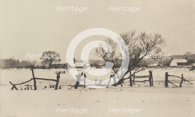 The Snowy Marshlands, 1890-1891, printed 1893. Creator: Dr Peter Henry Emerson.