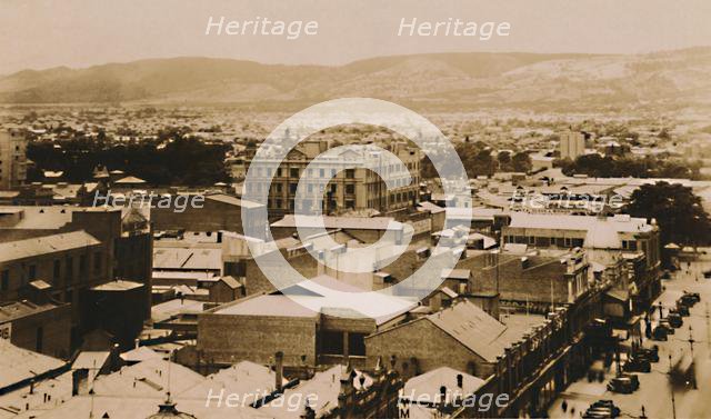 Panorama of Adelaide and the hills, South Australia, late 19th-early 20th century Creator: Unknown.