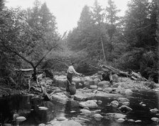 Fishing, Adirondack Mts., N.Y., between 1900 and 1910. Creator: Unknown.