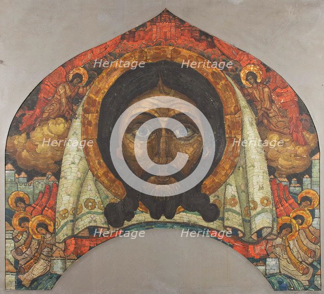 Sketch of the Fresco for the Church of the Holy Spirit in Talashkino.