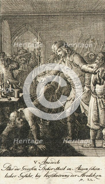 Original Anecdotes of Peter the Great, 1789. Creator: Daniel Nikolaus Chodowiecki.