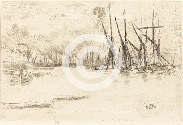 From Pickle-Herring Stairs, c. 1878. Creator: James Abbott McNeill Whistler.