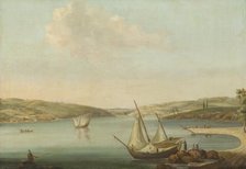 View of the Bosporus, taken from the Height of Beykoz to the northwest, with the Aqueduct of Justini Creator: Antoine van der Steen.