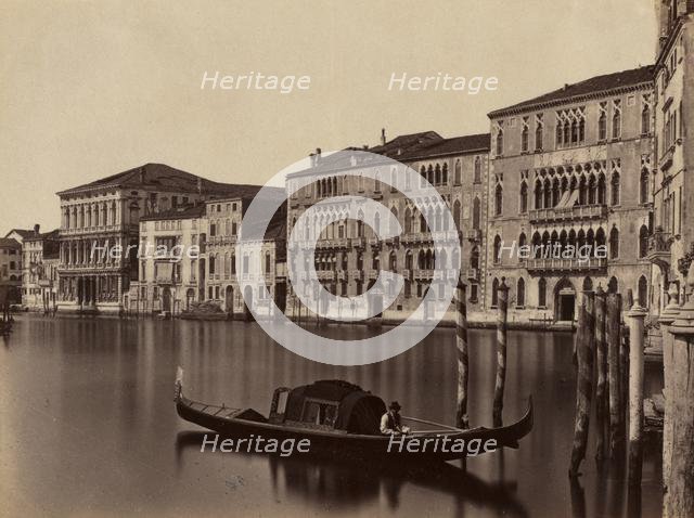 Untitled (Venetian Gondola), late 19th Century. Creator: Unidentified Photographer.