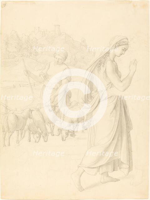 The Meeting of Jacob and Rachel, c. 1829. Creator: Joseph von Fuhrich.