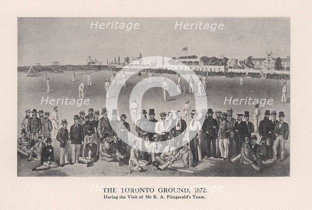 The Toronto Cricket Ground, 1872 (1912). Artist: Unknown.