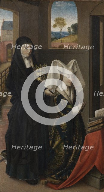 Isabel of Portugal with Saint Elizabeth, 1457-1460. Artist: Christus, Petrus (1410/20-1475/76)