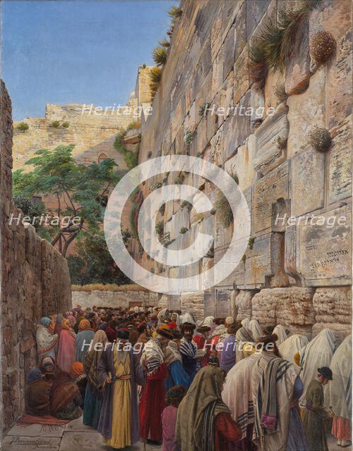 The Western Wall, 1880s. Creator: Bauernfeind, Gustav (1848-1904).