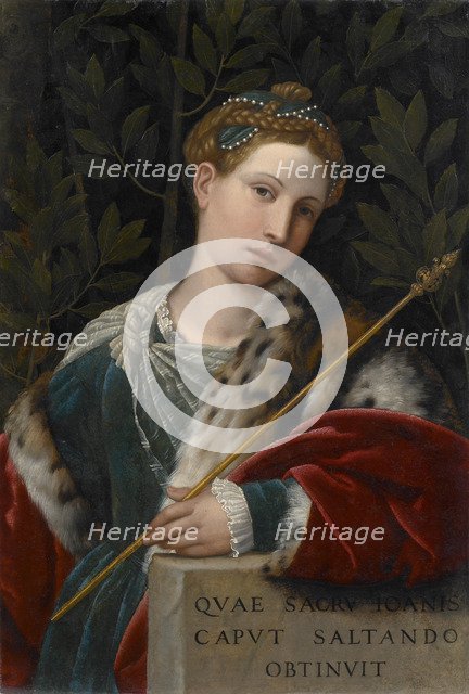 Portrait of a Lady as Salomé, ca 1537.