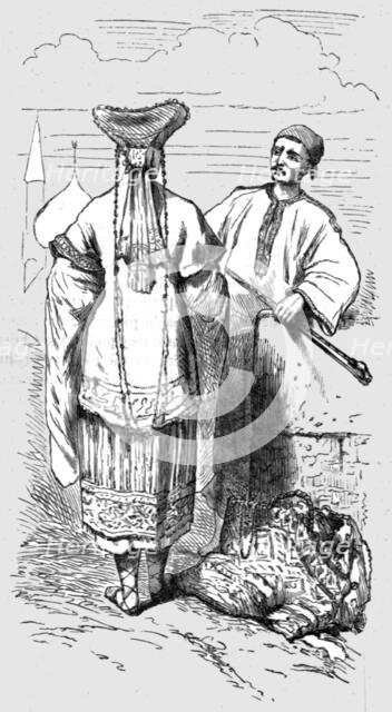 'Chuvashes and their costumes; A Journey on the Volga', 1875. Creator: Nicholas Rowe.