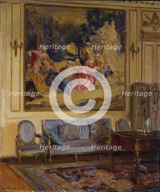 Boudoir, Chateau de Chaalis, 1914. Creator: Walter Gay.