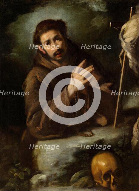 Saint Francis in Prayer, c. 1620/1630. Creator: Bernardo Strozzi.