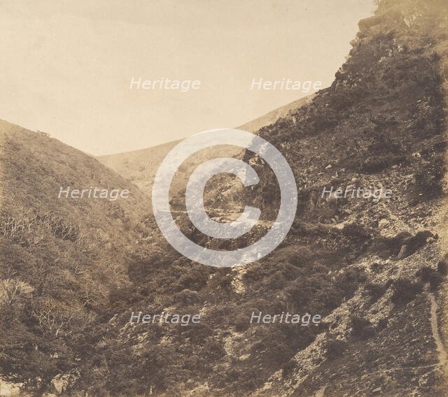 On the Road to Watersmeet, near Lynton, North Devon, 1856. Creator: Arthur Julius Pollock.