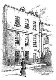 Sir Isaac Newton's House, St Martins Street, London, 1912.  Artist: Frederick Adcock