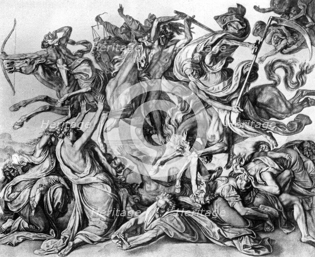 'The Four Horsemen of the Apocalypse', 1926.Artist: Peter von Cornelius