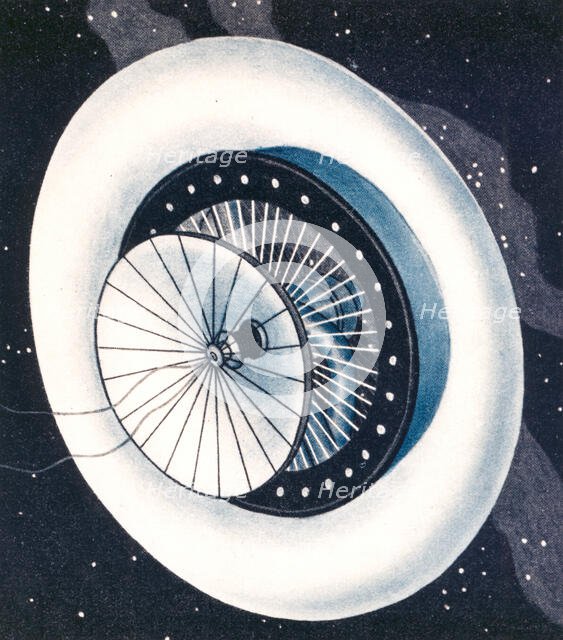 Noordung's Space Station Habitat Wheel, 1929. Creator: NASA.