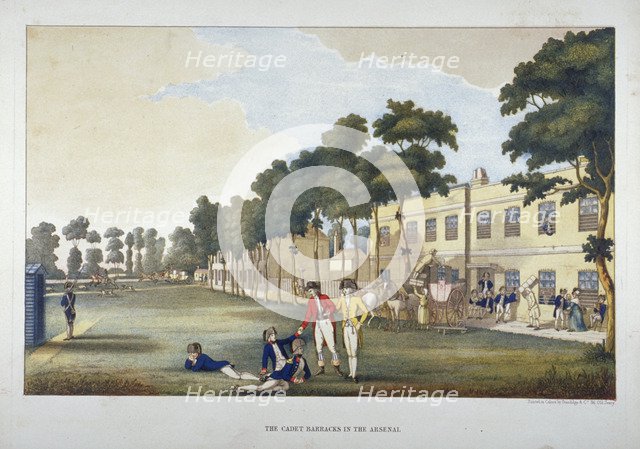 Cadets of the Royal Military Academy, Woolwich, Kent, 1851. Artist: Anon