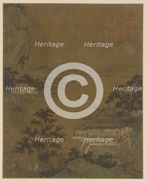 Scholar Arriving at a Riverside Pavilion, Ming dynasty, 15th century. Creator: Unknown.