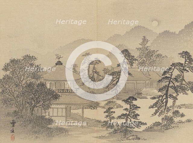 Twenty-Five Views of the Capital (image 14 of 29), Late 19th century. Creator: Morikawa Sobun.