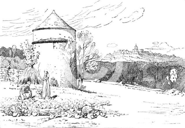 Near Avallon, Yonne, by W. Bright Morris:...Institute of Painters in Oil Colours, 1883. Creator: Dawson.