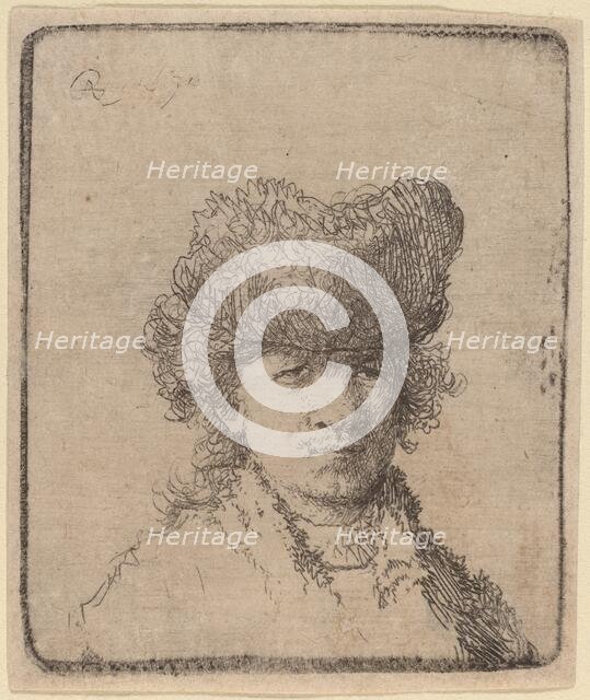 Self-Portrait in a Fur Cap, 1630. Creator: Unknown.