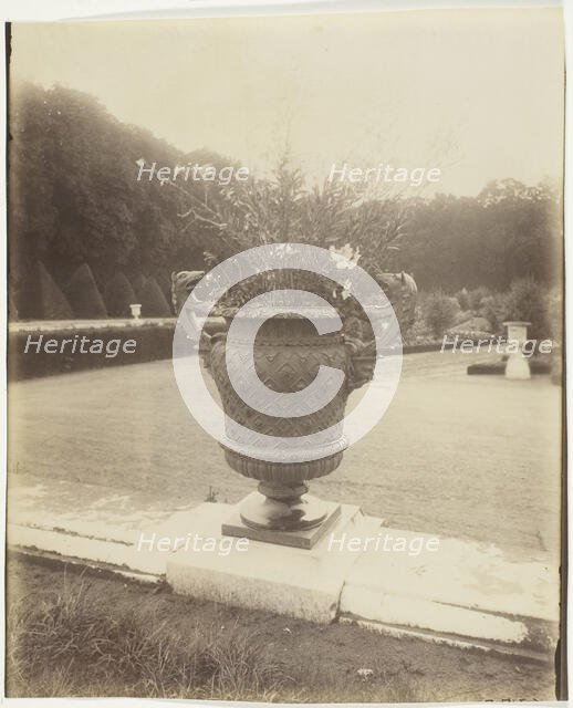 Versailles, Vase par Ballin, 1902. Creator: Eugene Atget.