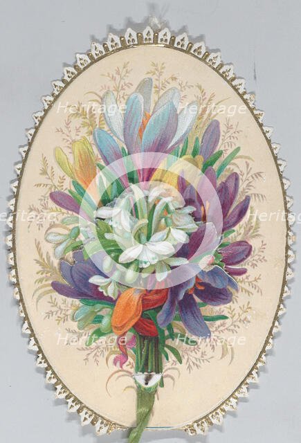 Valentine - Mechanical bouquet,crocus, ca. 1875., ca. 1875. Creator: Anon.