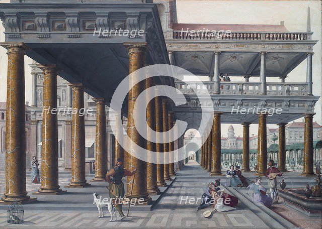 Architectural Caprice with Figures.