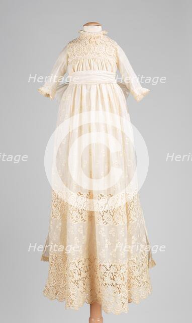 Christening dress, American, 1890. Creator: Unknown.
