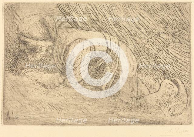 Fagot-gatherer (Le fagotier). Creator: Alphonse Legros.