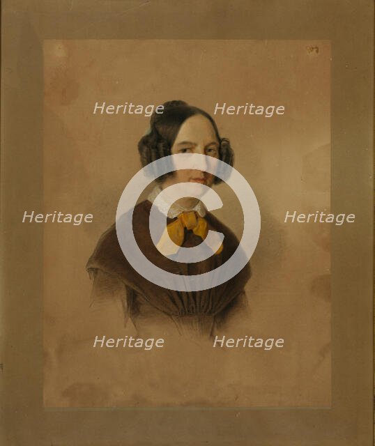 Portrait of Jette (Henriette) Solmar (1794-1889) , 1852. Creator: Anonymous.