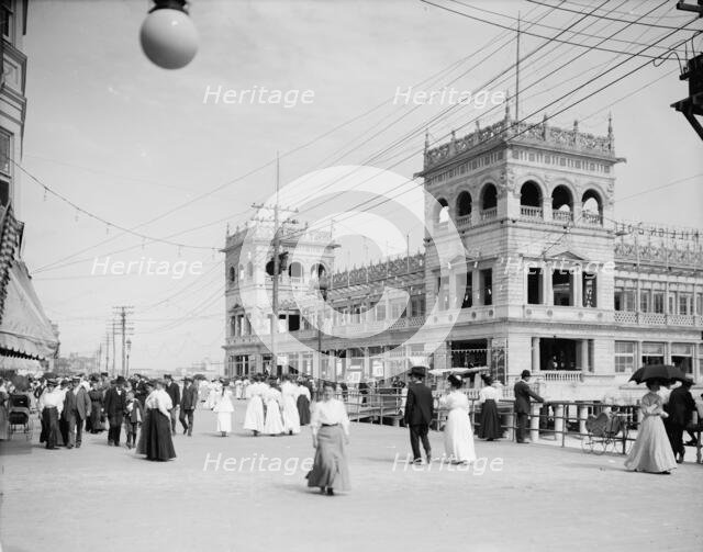Entrance to Young's Million Dollar Pier, Atlantic City, N.J., between 1900 and 1910. Creator: Unknown.
