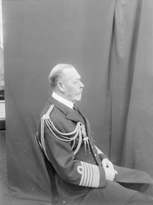 Studio portrait of George V taken aboard 'HMY Victoria and Albert', c1935. Creator: Kirk & Sons of Cowes.
