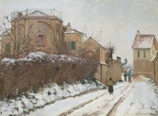 Rue de la Citadelle, Pontoise, 1873. Creator: Pissarro, Camille (1830-1903).