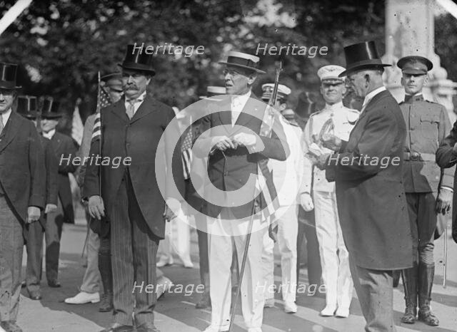 Draft Parade - Gude; Wilson; Galliher, 1917. Creator: Harris & Ewing.