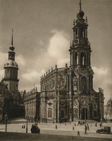 'Dresden. Court church and castle', 1931. Artist: Kurt Hielscher.