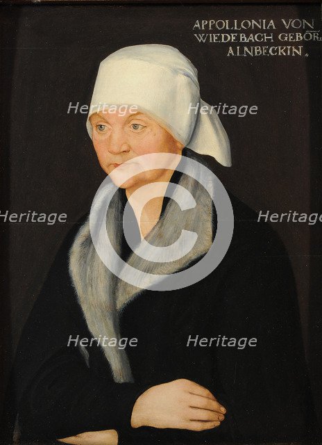 Portrait of Apollonia von Wiedebach, ca 1524.