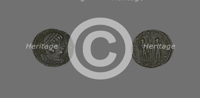 Coin Portraying Emperor Constantine II, 317-337. Creator: Unknown.