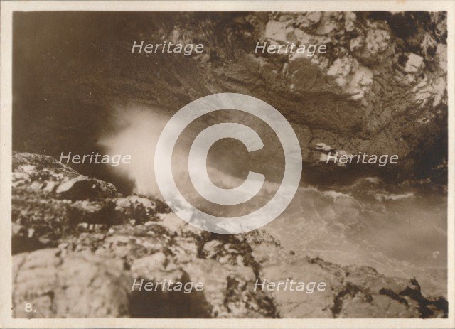 'The Devil's Bellows, Kynance Cove', 1927. Artist: Unknown.