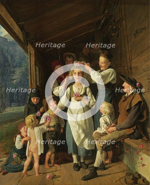 The Bridesmaid. Artist: Waldmüller, Ferdinand Georg (1793-1865)